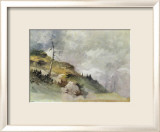 Landscape in the Mountains Láminas por Friedrich Gauermann