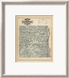 Map of Houston County, Minnesota, c.1874 Framed Giclee Print by A. T. Andreas