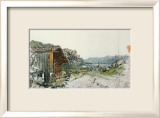 St. Gilgen at the Lake Wolfgangsee, Salzkammergut Póster por Rudolph von Alt