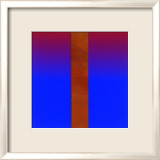 Rot Blau Print by Juergen Freund