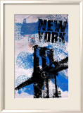 NYC (Blue) Láminas por Bobby Hill