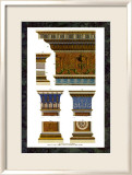 Chapiteau, colonnes, corniches et pilastre Poster par Michelangelo Pergolesi