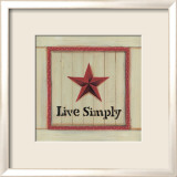 Live Simply Plakater af Karen Tribett
