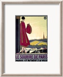 Le Sourire de Paris Innrammet Giclee-trykk av Bernard Becan Le Sourire de Paris Innrammet Giclee-trykk av Bernard Becan