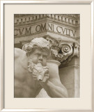 Statue of Man Blowing Shell Affiches par Nelson Figueredo