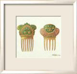 Peinetas III (Verde) Prints by Aldamar 