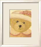 Bear with Peach Dress and Hat Affiches par Alba Galan