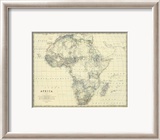 Africa, c.1861 Framed Giclee Print by Alexander Keith Johnston