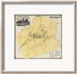 White Plains, New York, c.1868 Innrammet Giclee-trykk av Frederick W. Beers White Plains, New York, c.1868 Innrammet Giclee-trykk av Frederick W. Beers