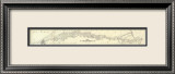 Map Exhibiting The Lines for the New York and New Haven Railroad, c.1845 Framed Giclee Print by P. Anderson
