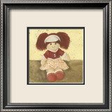Doll with Red Hair and Pigtails Affiche par Alba Galan