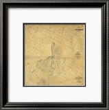 Map of The City of Los Angeles, c.1857 Framed Giclee Print by Ord, Edward Otto Cresap 