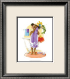 Bath Time Giggles (Girl) Art by Sylvia Walker