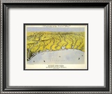 Texas and Part of Mexico, c.1861 Innrammet Giclee-trykk av John Bachmann Texas and Part of Mexico, c.1861 Innrammet Giclee-trykk av John Bachmann
