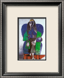 Femme assise à l'écharpe verte Affiches par Pablo Picasso