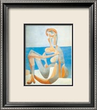 Baigneuse Assise Au Bord Posters par Pablo Picasso