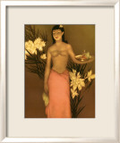 La joven de las bananas Lámina giclée enmarcada por John Kelly