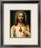 Sacred Heart of Jesus Affiches par Zabateri 