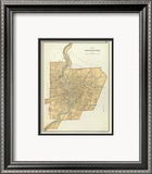 Rochester, New York, c.1895 Innrammet Giclee-trykk av Joseph Rudolf Bien Rochester, New York, c.1895 Innrammet Giclee-trykk av Joseph Rudolf Bien