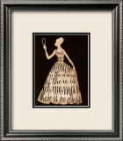 Script Dress Poster von Lisa Vincent