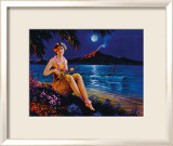 Ukulele Player Lámina giclée enmarcada Ukulele Player Lámina giclée enmarcada