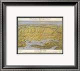 Virginia, Maryland Delaware and The District of Columbia, c.1861 Estampe encadrée par John Bachmann