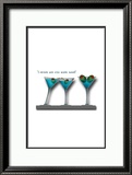 Martini Work Innrammet Giclee-trykk av Bradly Bowden