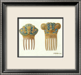 Peinetas I (Azul) Prints by Aldamar 