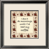 I Don't Do Mornings Plakater av Nick Biscardi