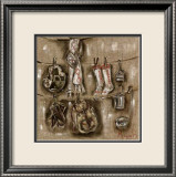 Etandages et Chaussettes Plakat av Myriam Berthoud Etandages et Chaussettes Plakat av Myriam Berthoud