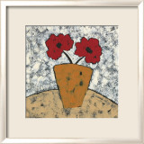 Red Flowers II Prints by Barbara Jarman