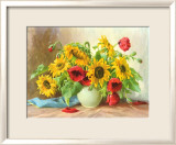 Sonnenblumen Print by E. Kruger