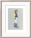Le jockey Reproduction encadrée édition limitée par Simon Dyer