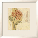 Red Asian Flowers II Posters by Judy Kaufman
