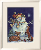 Jolly Snowman Affiche par Donna Race