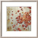 Crimson Foliage Póster por Asia Jensen