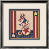 Star Spangled Girl Plakat av Leslie J. Beck