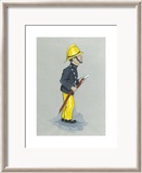 The Fireman Lámina enmarcada de edición limitada por Simon Dyer