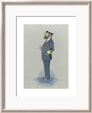 The Naval Captain Lámina enmarcada de edición limitada por Simon Dyer