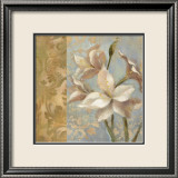 Amaryllis on Soft Blue Affiches par Silvia Vassileva