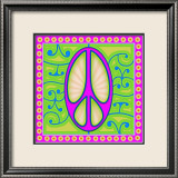 Peace sign (purple) Posters by Kem Mcnair