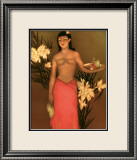 La joven de las bananas Lámina giclée enmarcada por John Kelly