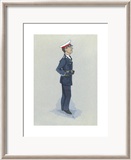 The Marine Officer Reproduction encadrée édition limitée par Simon Dyer