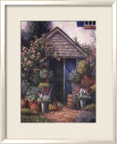 Remise dans le jardin Affiche par Barbara R. Felisky