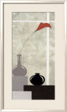 Red and White Setting I Posters by J.l. Vittel