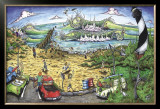 Lighthouse Beach Break Art by BOGY (Aaron Bogushefsky) 