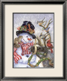 Frosty, Prance And Friends Print by Donna Race