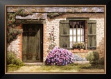 Green Doorway Provence Prints by Michael Duvoisin