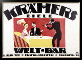 Kramer's Welt-Bar Framed Giclee Print by Gerda Wegener