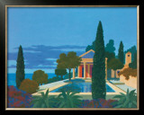 The Mediterranean Villa Poster by Kipp Stewart